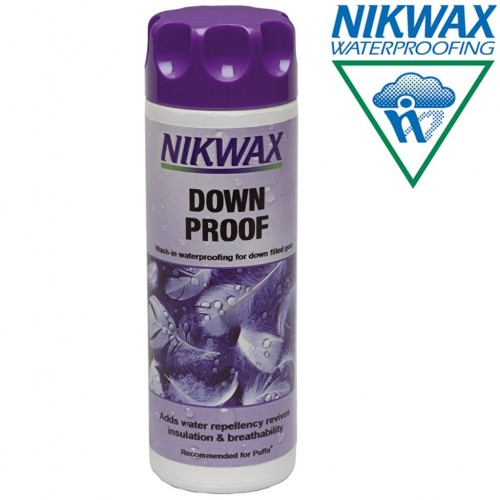 NIKWAX DOWN PROOF 300ML. Wash in Waterproofing For Down Filled Gear.